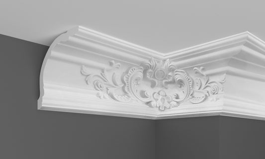 Карниз поліуретановий з орнаментом Gaudi Decor C 1091