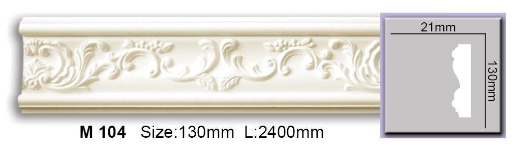 Молдинг з орнаментом поліуретановий Harmony M 104 Flexi