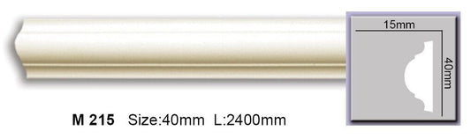 Молдинг гладкий поліуретановий Harmony M 215