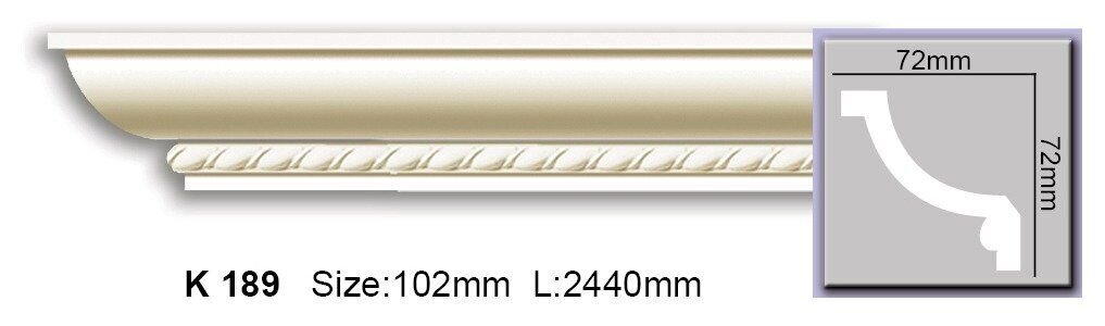 Карниз з орнаментом поліуретановий Harmony K 189 Flexi