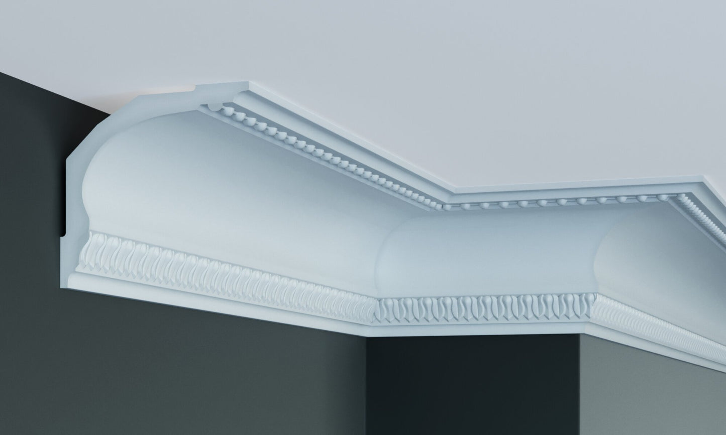 Карниз поліуретановий з орнаментом Gaudi Decor C 109
