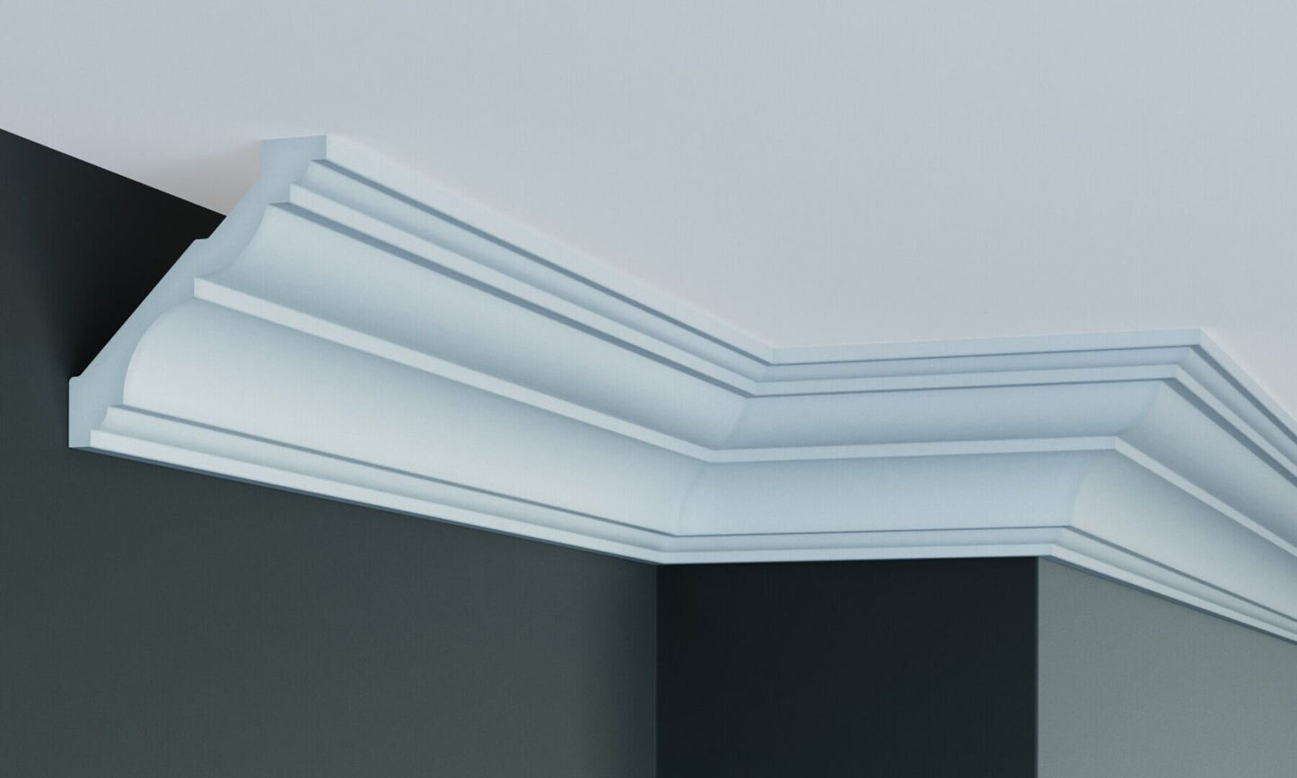 Карниз поліуретановий гладкий Gaudi Decor P 202 Flexi