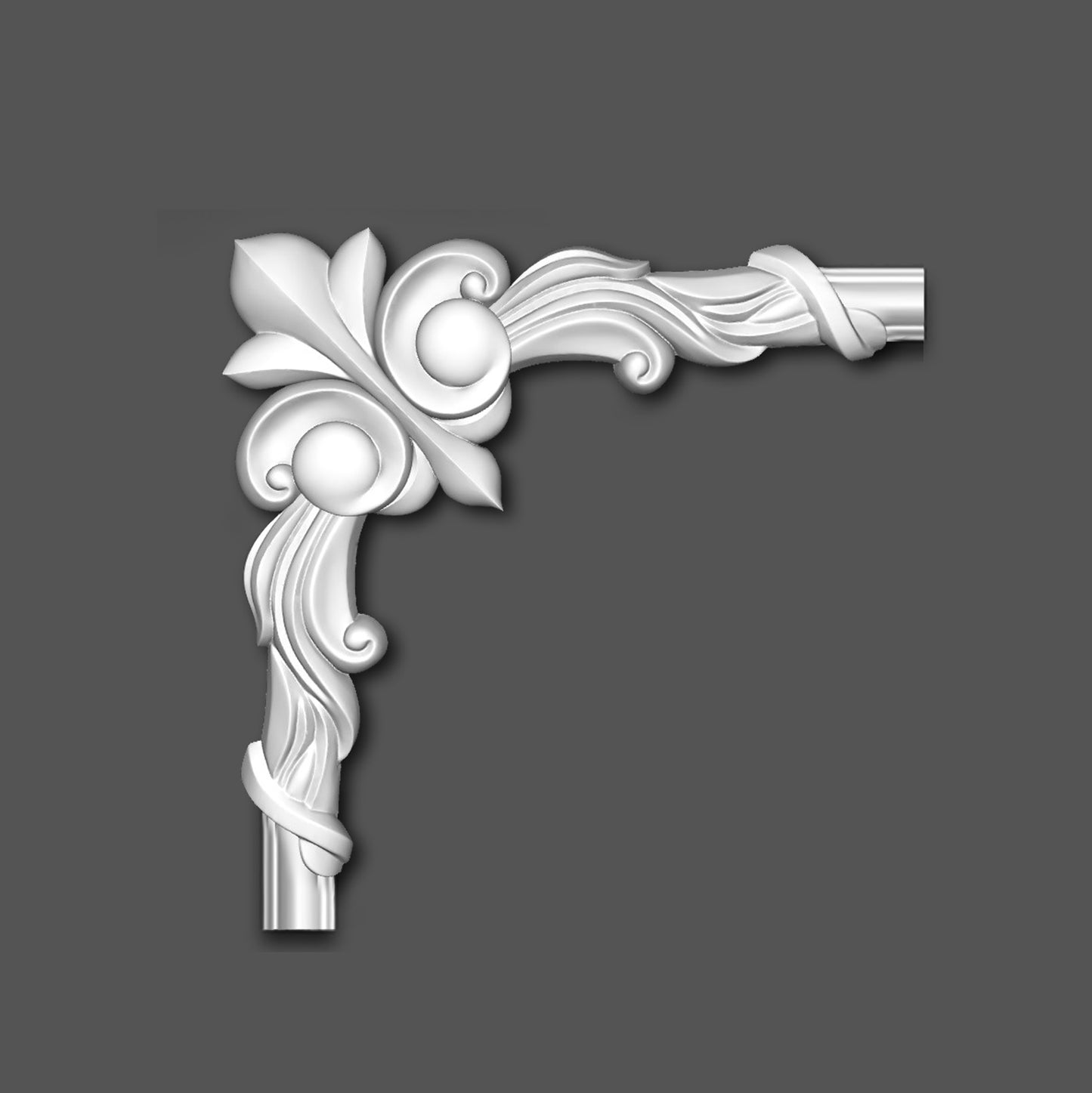 Кутовий елемент поліуретановий Grand Decor HCR 501-3