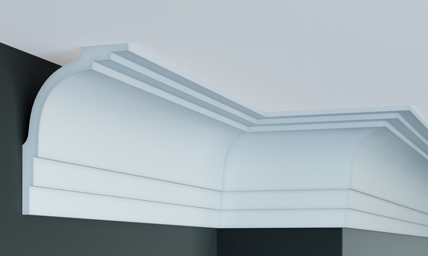 Карниз поліуретановий гладкий Gaudi Decor P 880 Flexi