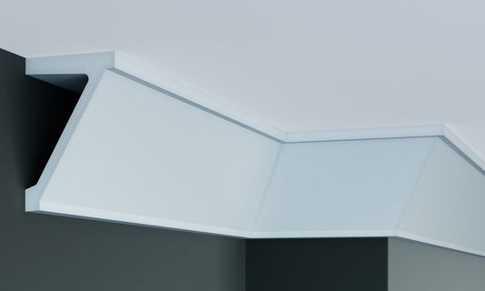 Карниз поліуретановий гладкий Gaudi Decor P 884 Flexi