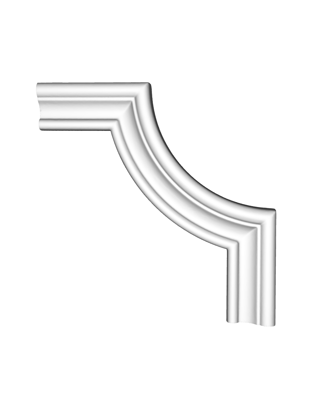 Кутовий елемент молдинга поліуретановий Gaudi Decor CF 3063B