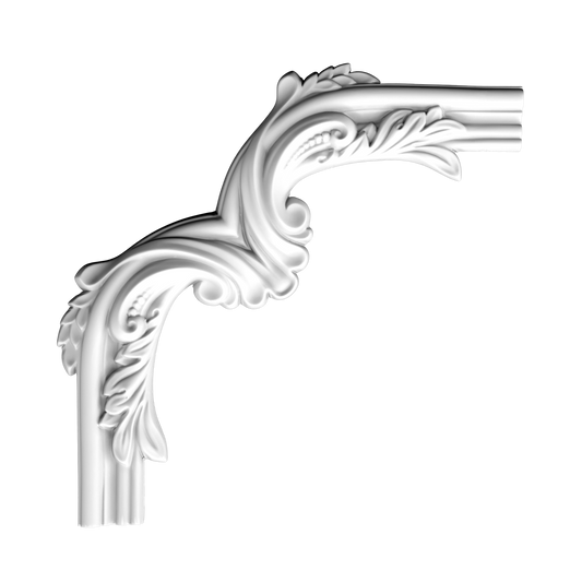 Кутовий елемент молдинга поліуретановий Gaudi Decor CF 518В