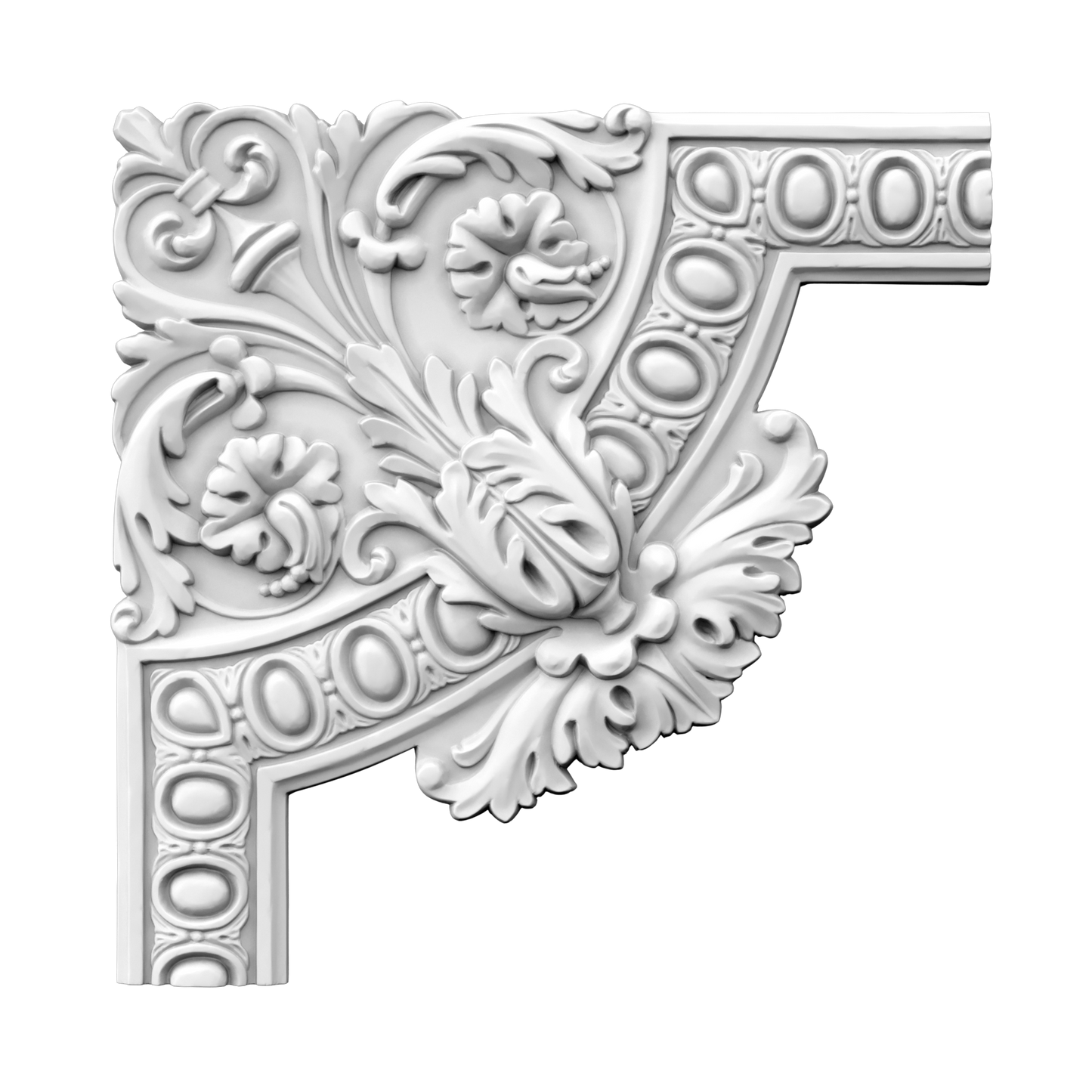 Кутовий елемент молдинга поліуретановий Gaudi Decor CF 602A