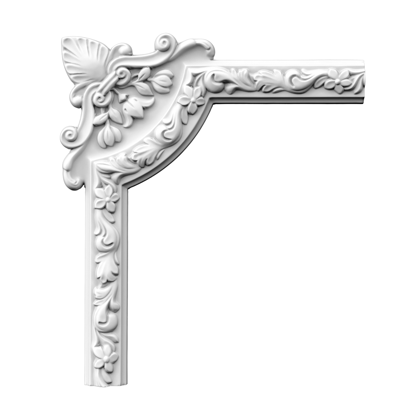 Кутовий елемент молдинга поліуретановий Gaudi Decor CF 605A