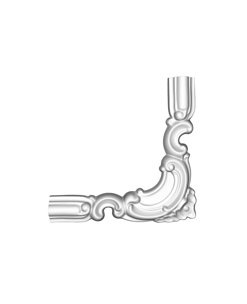 Кутовий елемент молдинга поліуретановий Gaudi Decor CF 612L