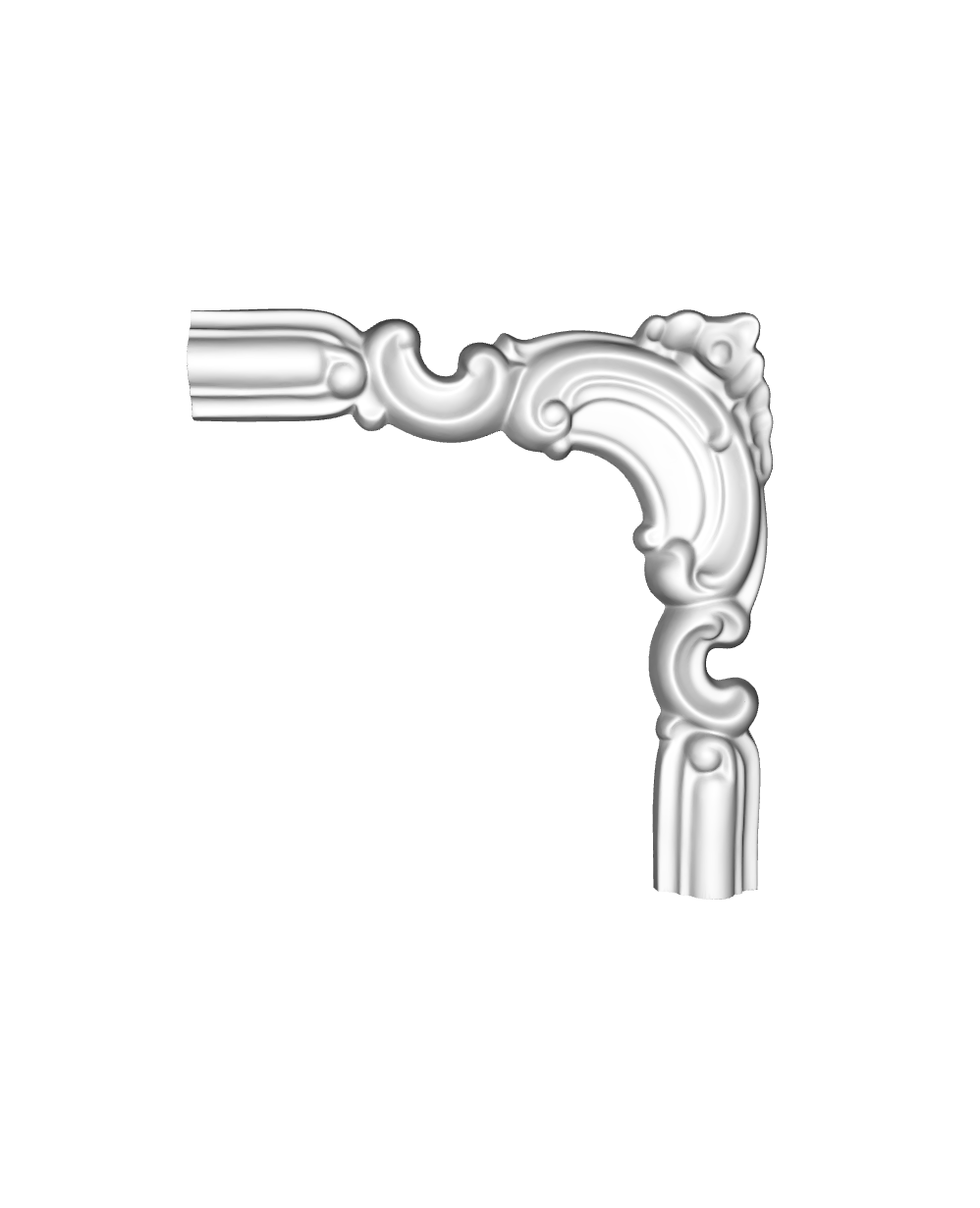 Кутовий елемент молдинга поліуретановий Gaudi Decor CF 612R