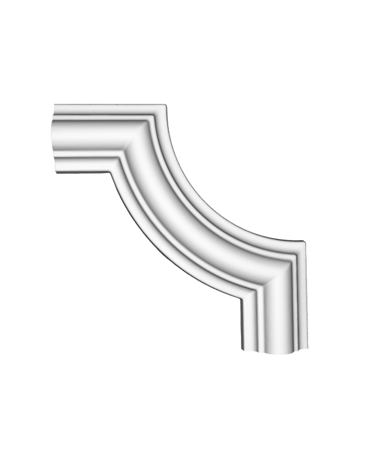 Кутовий елемент молдинга поліуретановий Gaudi Decor CF 613