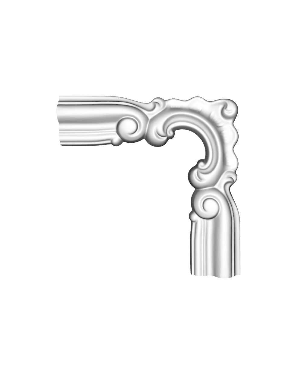 Кутовий елемент молдинга поліуретановий Gaudi Decor CF 624A